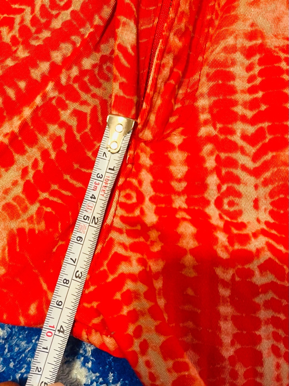Route 66 Orange Tie-Dye Women’s Cargo Shorts - Picture 10 of 11
